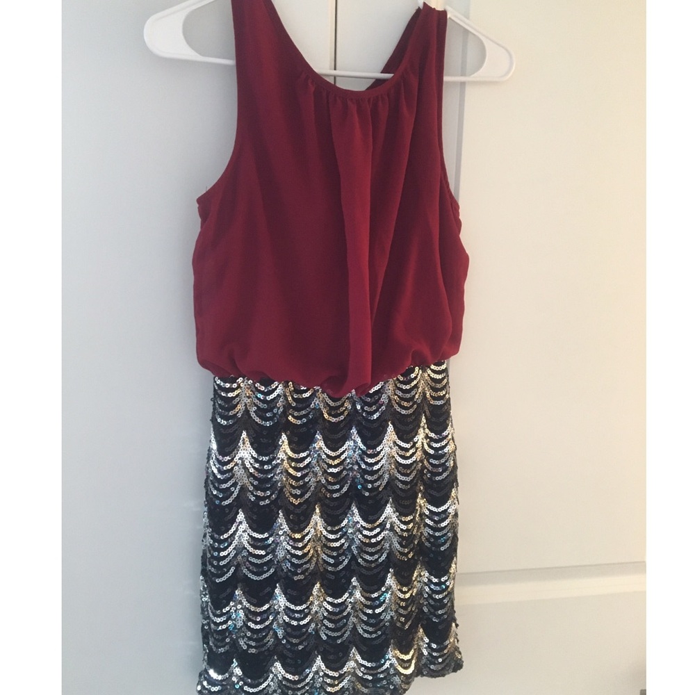 One piece sequence dress